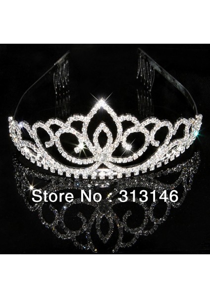 No.11 Boyutu Düğün Kristal Taşlı Tacı Saç Tarak Başbandı - Kadınlar Için (Yurt Dışından) modelleri