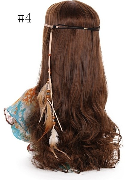 No.9 Boyutu Vintage Püskül Tüy Taç Zarif Kadınlar Katı Çok Renkli Saç Bandı Başlık Takıları Saç Süsleri (Yurt Dışından) indirimleri