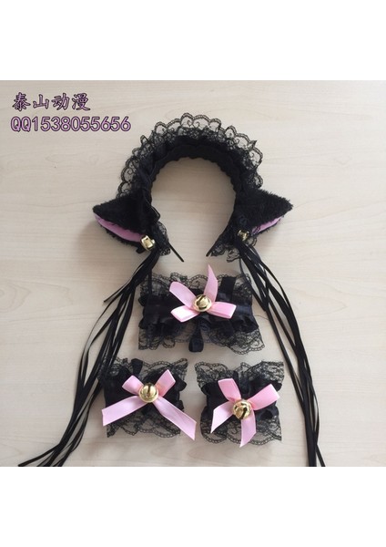 No.0 Boyutu Dantel Kedi Kulaklı Bant ve Kurdele Hizmetçi Neko Cosplay Kedi Kulak Başlık (Yurt Dışından) fiyatları