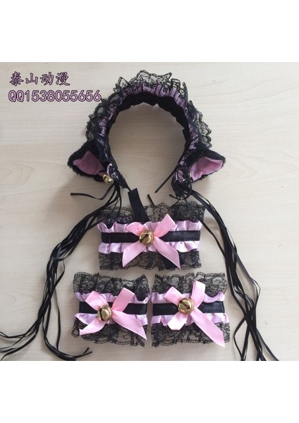 No.0 Boyutu Dantel Kedi Kulaklı Bant ve Kurdele Hizmetçi Neko Cosplay Kedi Kulak Başlık (Yurt Dışından) fırsatları