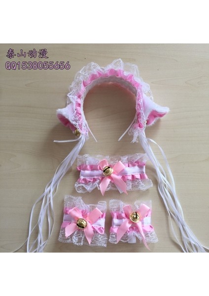 No.0 Boyutu Dantel Kedi Kulaklı Bant ve Kurdele Hizmetçi Neko Cosplay Kedi Kulak Başlık (Yurt Dışından) indirimleri