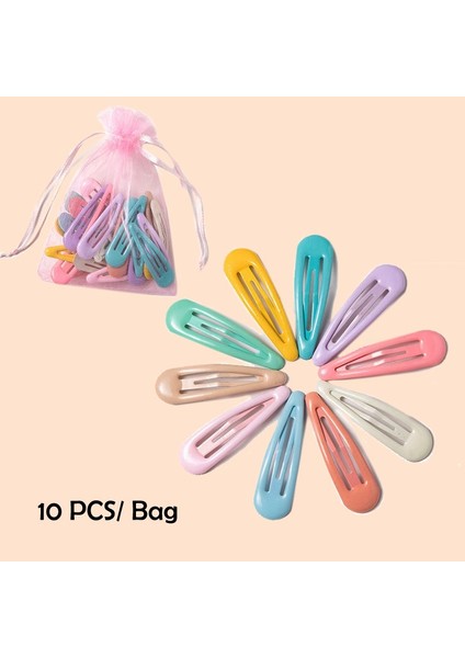 Style4 10 Adet Kutu Yok Metal Tokalar Parlak Saç Tokaları Çocuklar Saç Aksesuarları Kızlar Saç Klipsleri (Yurt Dışından)