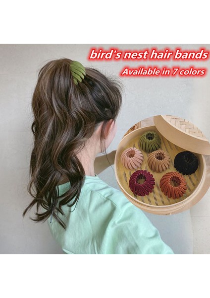 Koyu Yeşil Stil Kadife Kuş Yuvası Saç Bandı (Yurt Dışından) fiyatları