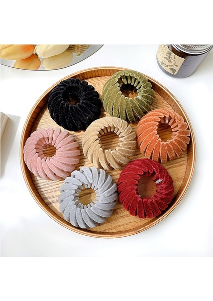 Koyu Yeşil Stil Kadife Kuş Yuvası Saç Bandı (Yurt Dışından) modelleri