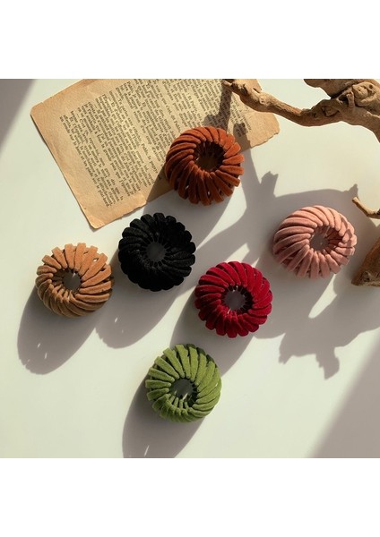 Koyu Yeşil Stil Kadife Kuş Yuvası Saç Bandı (Yurt Dışından) fırsatları