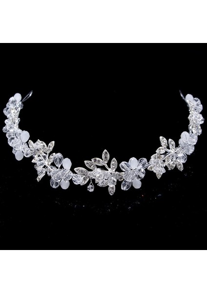 1 Parça Moda Gelin Taçı Gelinlik Düğün Tacı Tacı Asil Şeffaf Kristal Saç Süsü (Yurt Dışından) fiyatları