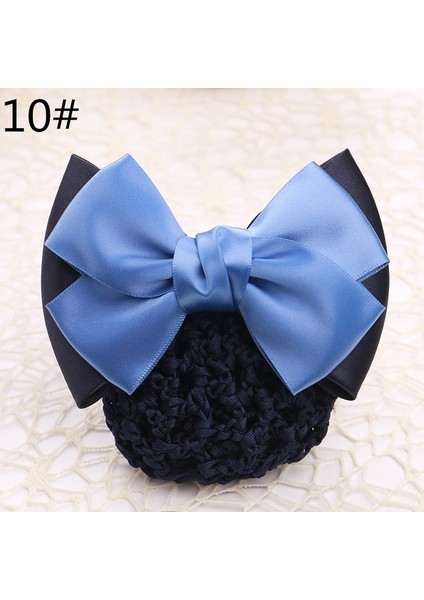 12 Çizgili Mavi Saten Fiyonk Tül Çanta Saç Tokası Profesyonel Fiyonk Tül Kapak Saç Aksesuarları (Yurt Dışından) fırsatları