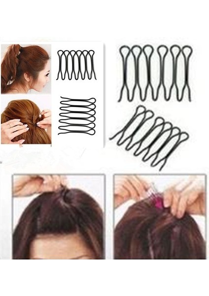 6 Adet (3 Paket) 6 Adet Yeni Stil Saç Fönü Şekillendirme Klips Araçları Ön Saç Tarak Klips Zzq (Yurt Dışından)