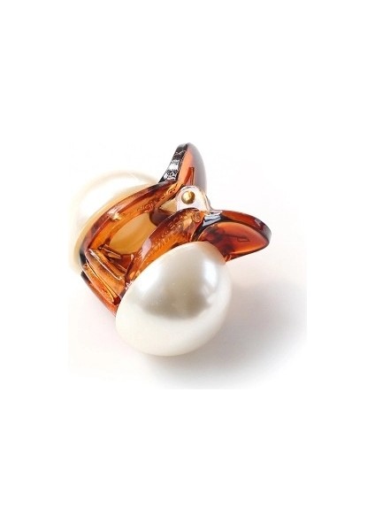 Kahverengi Tarzı Kadın Kızlar Için Kore Tatlı Mini Yuvarlak Inci Saç Tokaları Saç Tutturma Tokaları Saç Tuttma Klipsleri Stil Yapma Aracı Saç Aksesuarları (Yurt Dışından)