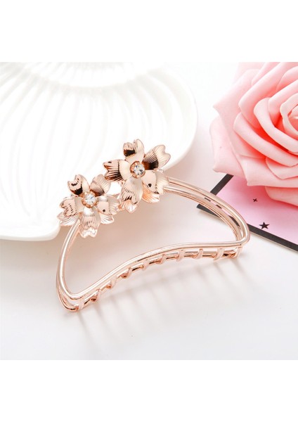 Siyah Stil Banyo Moda Banyo Klip Çiçek Hollow Çiçek Tokalı Disk Saç Aksesuarları Metal Saç Tokası Pençe Klip Saç Pençesi (Yurt Dışından) indirimleri