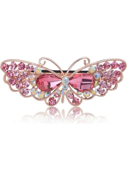 Mavi Stil Moda Kadın Takı Kristal Taşlı Saç Tokaları Kızlar Toka (Yurt Dışından)