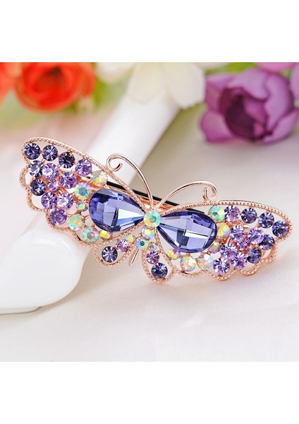 Mavi Stil Moda Kadın Takı Kristal Taşlı Saç Tokaları Kızlar Toka (Yurt Dışından) modelleri