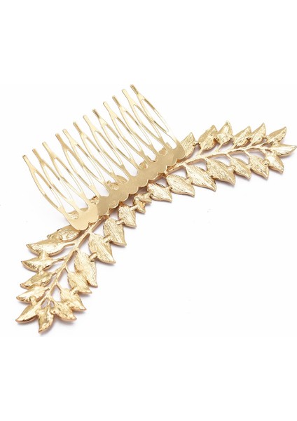 Altın Tarzı Yeni Moda Altın Gümüş Metal Yaprak Saç Tarakı Düğün Parti Saç Aksesuarları (Yurt Dışından) fırsatları