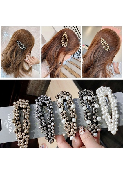 Altın ve Beyaz Tarzı Kadın Inci Çiçek Tokaları Vintage Uzun Saç Tokaları Kristal Metal Saç Aksesuarları Saç Tokası Yaratıcı Hediyeler (Yurt Dışından) fiyatları