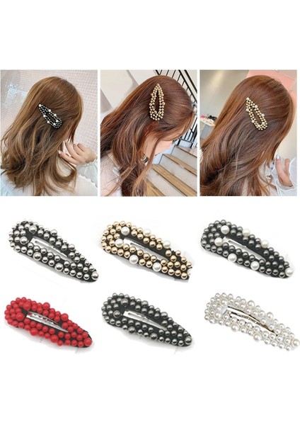 Altın ve Beyaz Tarzı Kadın Inci Çiçek Tokaları Vintage Uzun Saç Tokaları Kristal Metal Saç Aksesuarları Saç Tokası Yaratıcı Hediyeler (Yurt Dışından) modelleri