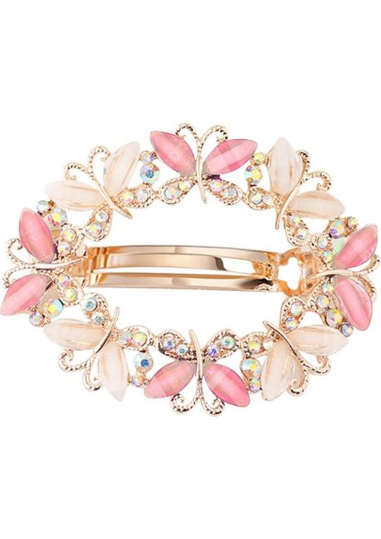 Açık Mavi Stil Kadın Moda Taşlı Kelebek Yaprak Saç Tokası Hairpin- (Yurt Dışından) fırsatları