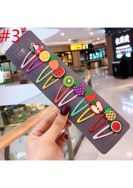 No.3 Boyutu Kadın Kız Saç Tokası Baş Aksesuarları Kızıl Meyveli Prenses Saç Tokası Şirin Bebek Saç Tokası Başlıklı 1 Kart - (Yurt Dışından)