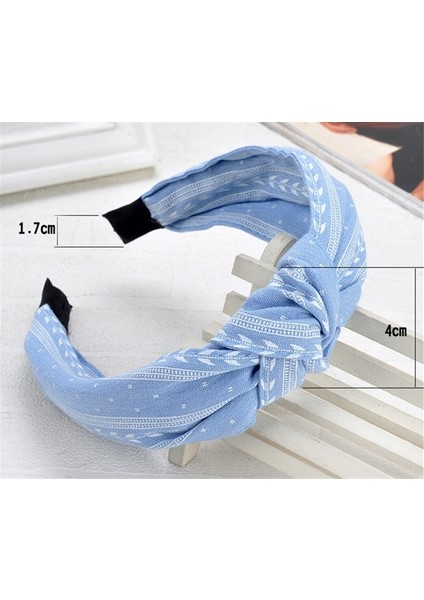 Sarı Stil Kadın Moda Yapraklar Geniş Bant Döner Saç Bandı Yay Düğüm Çapraz Başbandı Türban Bağlama Saç Aksesuarları (Yurt Dışından) fırsatları