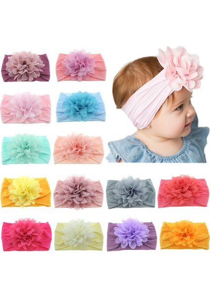 Açık Pembe Tarzı 13 Renkli Sevimli Bebek Taç Çiçek Yenidoğan Bebek Kız Taçları Esnek Çocuklar Toddler Saç Bandı Bebek Saç Aksesuarları (Yurt Dışından) fiyatları