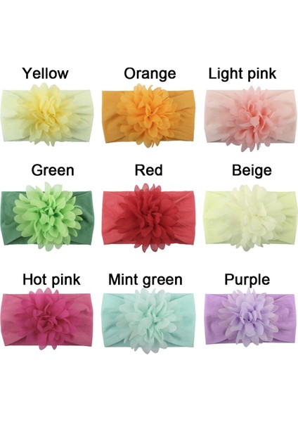 Açık Pembe Tarzı 13 Renkli Sevimli Bebek Taç Çiçek Yenidoğan Bebek Kız Taçları Esnek Çocuklar Toddler Saç Bandı Bebek Saç Aksesuarları (Yurt Dışından) fırsatları