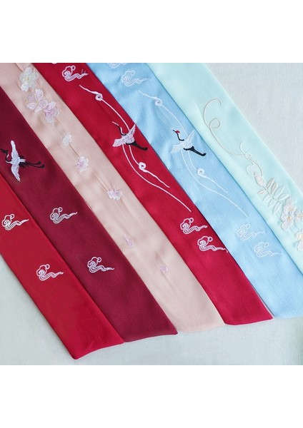 Kelebek Çin Antik Tarz Nakış Kafa Bandı Hanfu Saç Kurdelesi Şifon Saç Tokası Geleneksel Saç Aksesuarları (Yurt Dışından) fırsatları