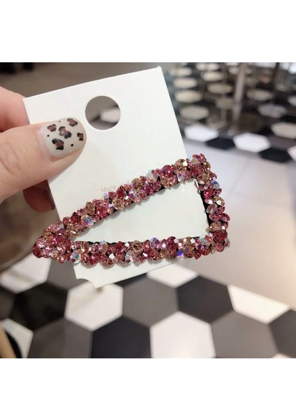 No.4 Boyutu Kadınlar Için Kore Kristal Taşlı Saç Tokaları Saç Tokası Seti Saç Tokaları Kız Saç Aksesuarları Saç Tokası (Yurt Dışından)