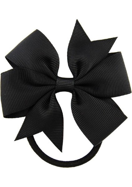 Siyah Stil Kızlar Için 1 Adet Kurdele Yaylı Saç Tokası Saç Bandı Baretler Saç Lastiği At Kuyruğu Tutucu Saç Halkası Aksesuarları (Yurt Dışından)