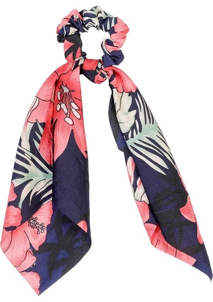 No.8 Boyut Kadınlar Için Ponytail Eşarp Elastik Saç Tokası Hair Bow Bağları Scrunchies Saç Bantları Çiçek Baskılı Kurdele Saç Bandı (Yurt Dışından)