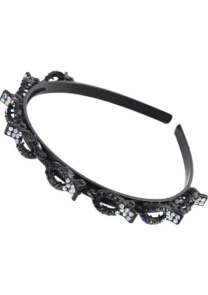 D Kaymaz Alice Saç Bandı Taşlı Taç Kadın Saç Bantları Toka Pençe Klips Çift Saç Modeli Saç Tokası Saç Aksesuarları (Yurt Dışından) indirimleri