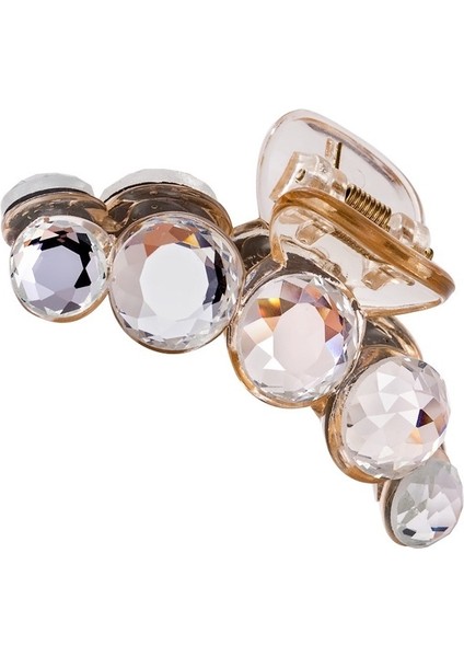 Beyaz Stil Kadın Kristal Plastik Saç Tokası Yengeç Kelepçe Barrettes Şık Üst Klip Saç Tokası (Yurt Dışından) indirimleri