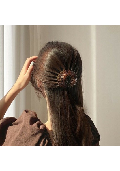 Turuncu Tarzı Kadın Yeni Moda Saç Tokası Kuş Yuvası At Kuyruğu Saç Tokaları Tomurcuk Top Saç Halkası Saç Tokası - 1 Adet (Yurt Dışından) modelleri