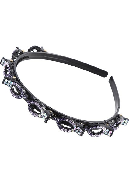 G Kaymaz Alice Saç Bandı Taşlı Taç Kadın Saç Bantları Toka Pençe Klips Çift Saç Modeli Saç Tokası Saç Aksesuarları (Yurt Dışından)