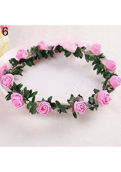 No.1 Boyutu Tatlı Kızlar Kadın Gelin Gül Taç Başbandı Çelenk Düğün Nişan Taçı Başlık Kafa Bandı Başlık Giyim Sf (Yurt Dışından) modelleri
