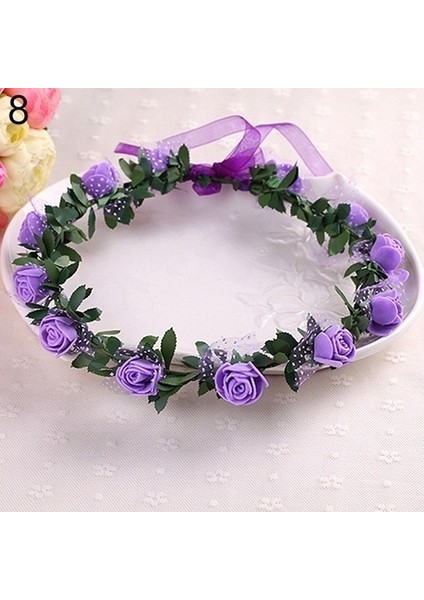 No.1 Boyutu Tatlı Kızlar Kadın Gelin Gül Taç Başbandı Çelenk Düğün Nişan Taçı Başlık Kafa Bandı Başlık Giyim Sf (Yurt Dışından) fırsatları