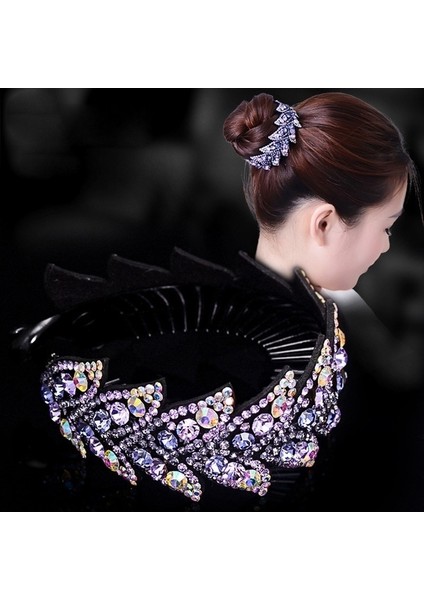 No.13 Boyutu Moda Taşlı Çiçek Saç Tokaları Kadın Saç Aksesuarları Kızlar Toka Başlık Kuş Yuvası Çiçekli Örgü Stilleri (Yurt Dışından) fiyatları