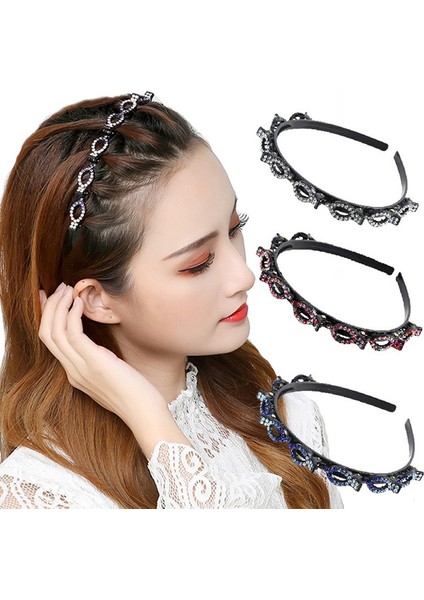 H Kaymaz Alice Saç Bandı Taşlı Taç Kadın Saç Bantları Toka Pençe Klips Çift Saç Modeli Saç Tokası Saç Aksesuarları (Yurt Dışından) modelleri