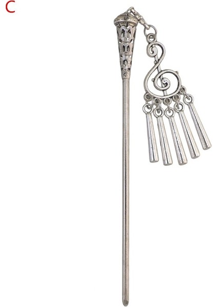 No.3 Boyutu Kadınlar Için Takı Saç Tokaları Gümüş Uzun Püsküllü Saç Tokaları (Yurt Dışından)