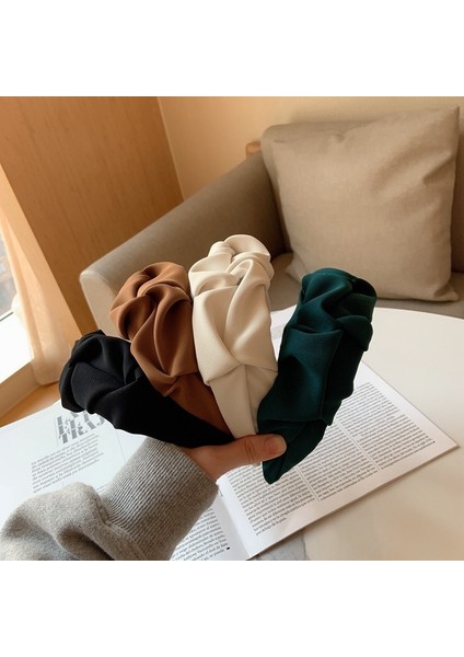 Buz Mavisi Moda Saç Bandı Beş Çiçek Düz Renk Katlanır Desen Saç Bandı Kafa Bantları Tasarımcı Haarband Saç Aksesuarları Kadınlar Için (Yurt Dışından) modelleri