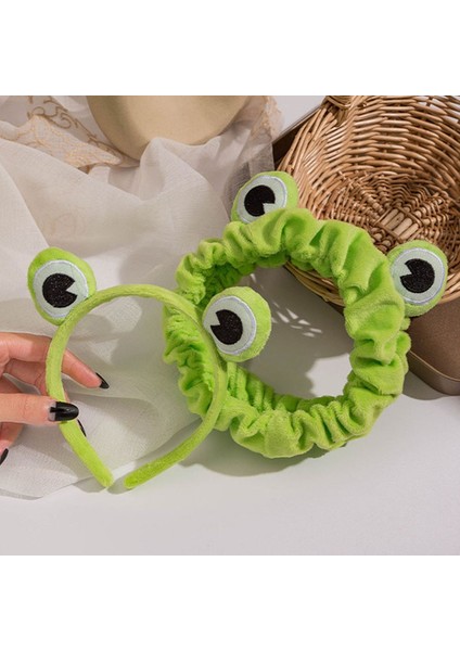 A Komik Kurbağa Makyaj Bandı Geniş Kenarlı Esnek Saç Bantları Sevimli Kurbağa Kızlar Saç Bantları Kadın Saç Aksesuarları Hairband (Yurt Dışından) fiyatları