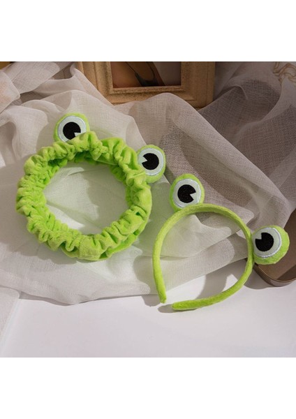 A Komik Kurbağa Makyaj Bandı Geniş Kenarlı Esnek Saç Bantları Sevimli Kurbağa Kızlar Saç Bantları Kadın Saç Aksesuarları Hairband (Yurt Dışından) fırsatları