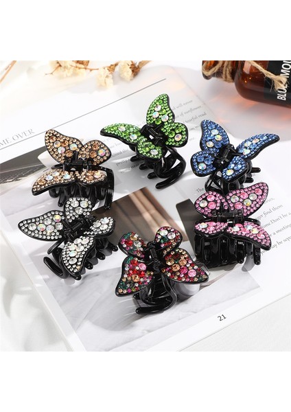 No.19 Boyutu Kadın Taşlı Kelebek Saç Tokası Saç Tokaları Retro Saç Tokaları Saç Aksesuarları-Headwear Saç Aksesuarları (Yurt Dışından) modelleri