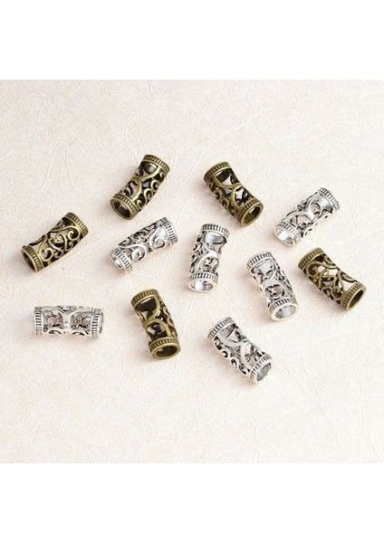 Bronz Viking Dreadlock Boncukları Moda Saç Aksesuarları Örgü Kollu Kolye Kolye Pandantif - Dıy Bileklik. (Yurt Dışından) indirimleri