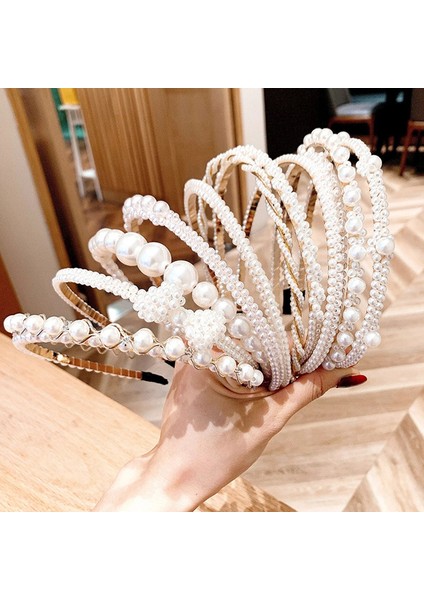 STIL09 Moda Inci Taç Kafa Bandı Kadın Saç Aksesuarları Düğün Parti Kızlar Başlık Saç Bantları (Yurt Dışından) fiyatları