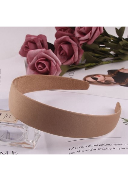 Haki Stili 2 Adet 2 Adet Kadın Sıcak Geniş Saç Bandı Saten Kafa Bandı Plastik Moda Klasik Başlık (Yurt Dışından)