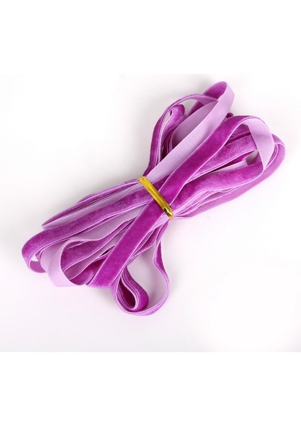 Mor Tarzı Yeni 10 Metrelik Geniş Çok Renk Seçenekli Kadife Kurdele Velur Kumaş Saç Bandı Aksesuarları Beyaz Dantel Kumaşlı Webbing Saç Bandı (Yurt Dışından)