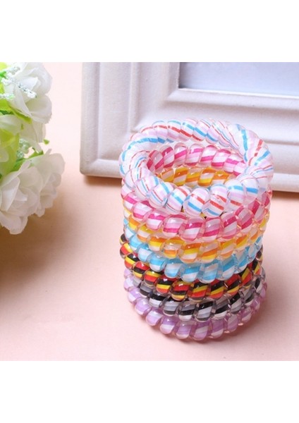 Çok Renkli Stil 5 Adet Kuaförlük Aracı Telefon Kablosu Elastik Yay Saç Şekillendirme Örgüleyici Saç Tokası At Kuyruğu Tutucu Saç Aksesuarları (Yurt Dışından) indirimleri