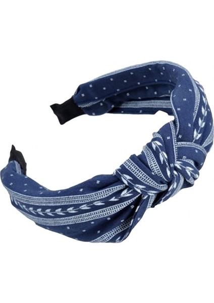 Lacivert Tarzı Moda Kadınlar Baş Bandı Twist Saç Bandı Yay Düğüm Çapraz Bağ Kumaş Baş Bandı Saç Bandı Hoop CC31 Adet (Yurt Dışından)