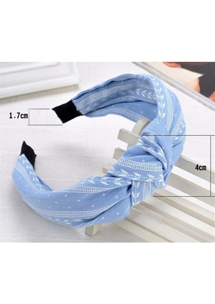 Lacivert Tarzı Moda Kadınlar Baş Bandı Twist Saç Bandı Yay Düğüm Çapraz Bağ Kumaş Baş Bandı Saç Bandı Hoop CC31 Adet (Yurt Dışından) fırsatları