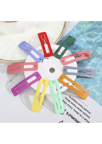 STIL11 10 Adet Kutu Yok Metal Tokalar Parlak Saç Tokaları Çocuklar Saç Aksesuarları Kızlar Saç Klipsleri (Yurt Dışından)