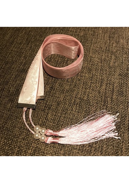 Pembe Tarzı Çin Eski Tarz Nakışlı Saç Bandı Hanfu Saç Kurdelesi Şifon Saç Tokası Geleneksel Saç Aksesuarları Bağlama (Yurt Dışından)